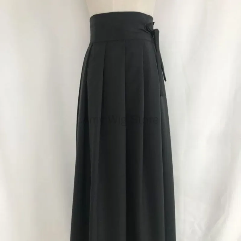 Costume traditionnel chinois Hanfu fluide pour femmes et hommes, hauts blancs et noirs, jupe, sous-vêtements, vêtements de spectacle sur scène