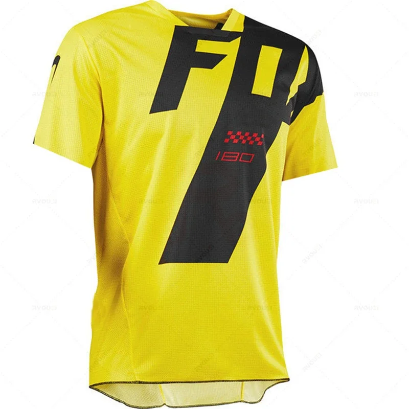 Maillot de cyclisme Enduro à manches courtes DH Motocross Downhill BMX VTT Respirant