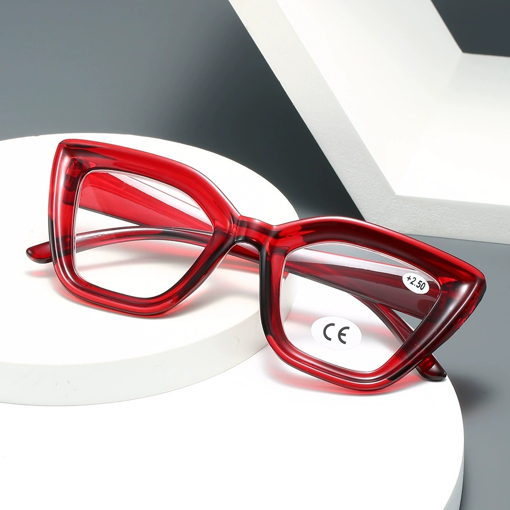 Lunettes de lecture œil de chat classiques pour femmes, Vintage, mode, grand cadre papillon, miroir pour dames, extérieur