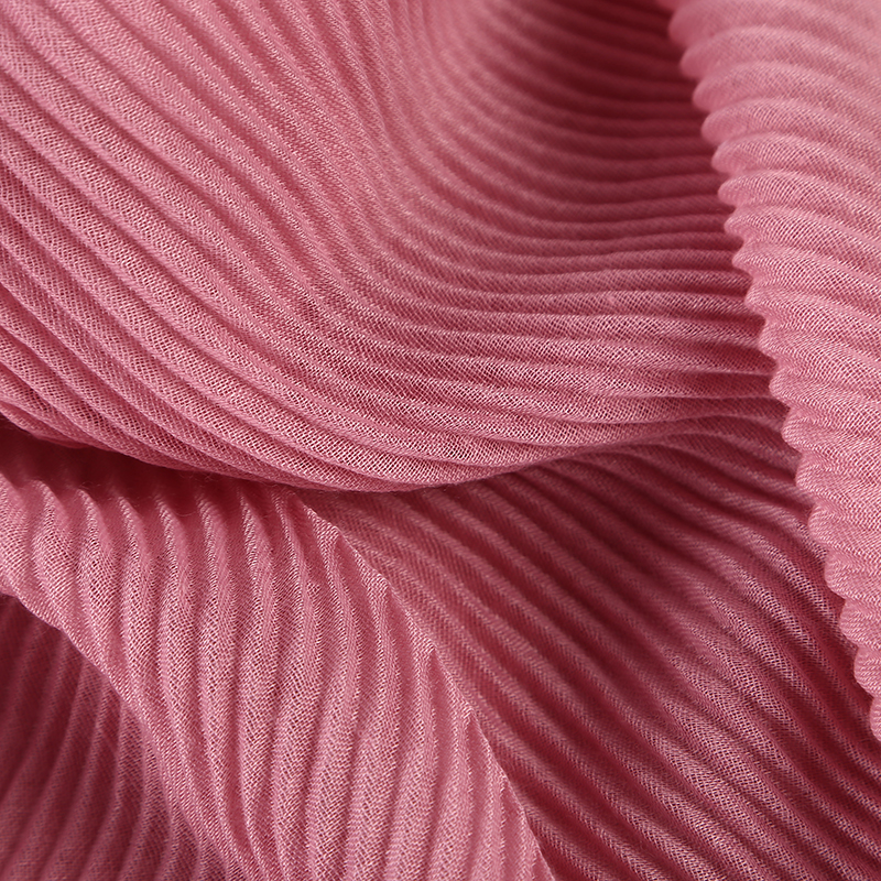 Hijab plissé musulman, foulard islamique froissé, châle uni, écharpe douce pour femmes