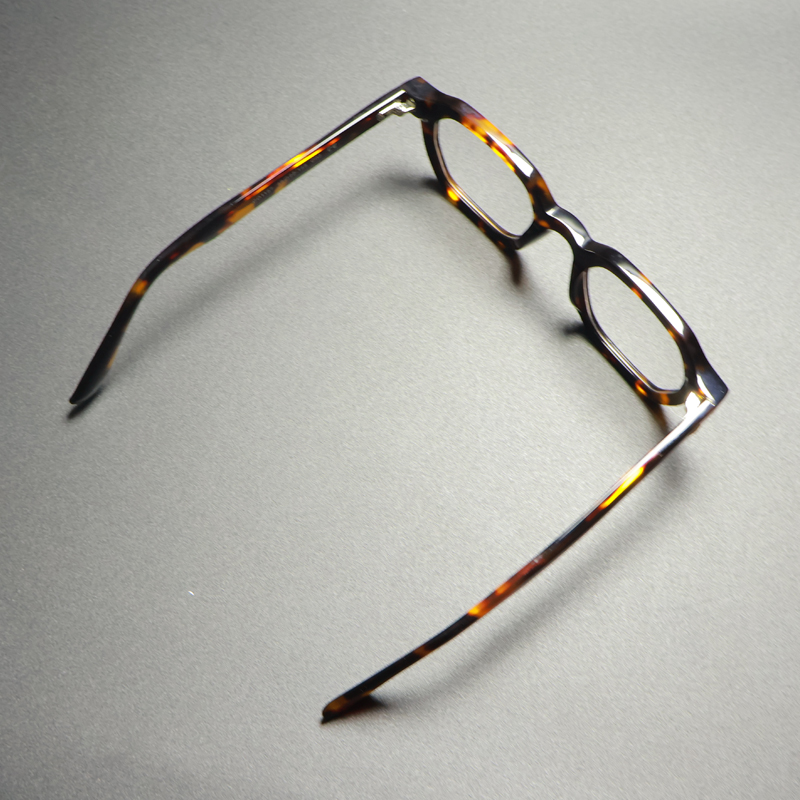 Monture de lunettes en acétate faite à la main pour hommes et femmes, Vintage, Ultra légère, carrée, rétro, marque de luxe japonaise, lunettes de styliste
