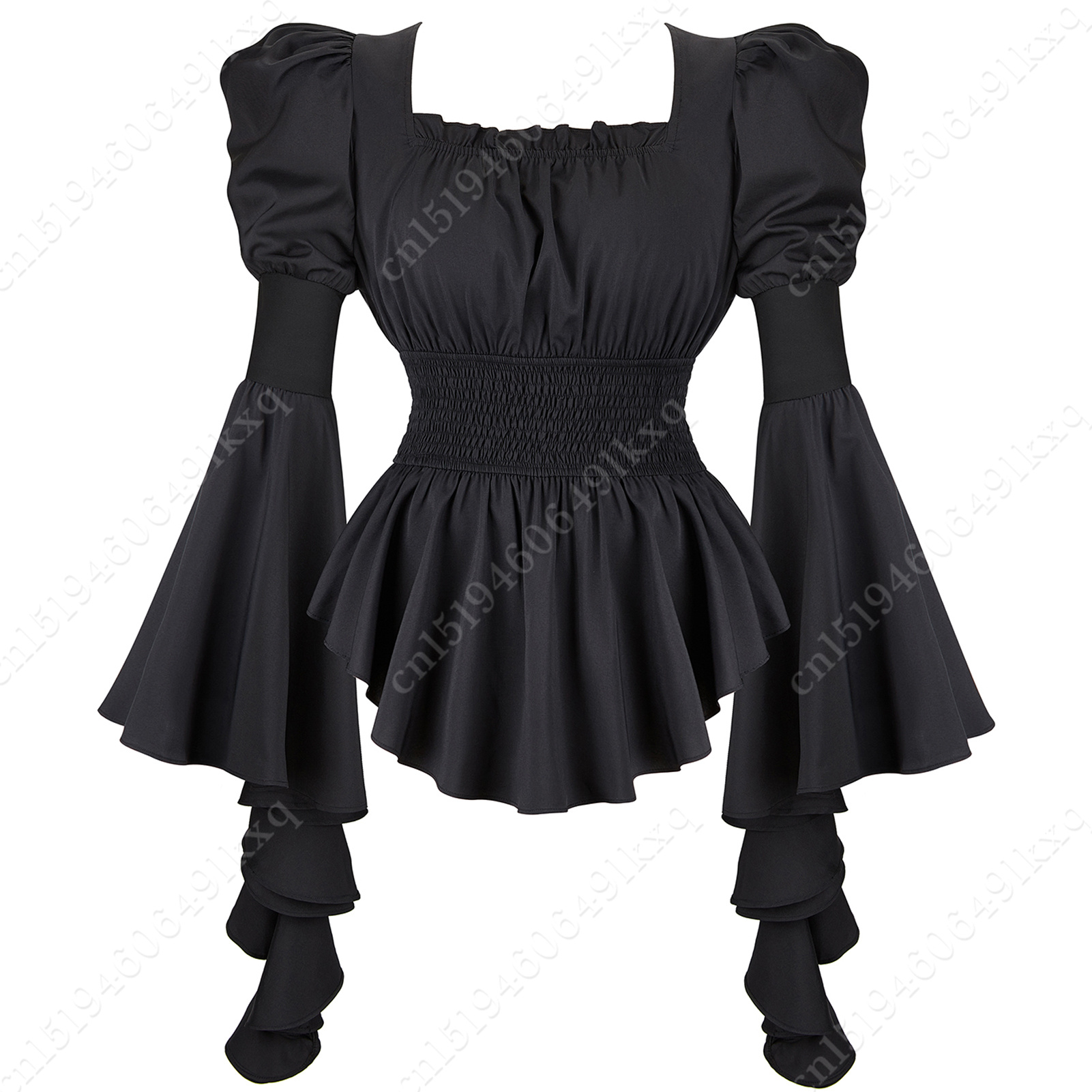 Chemisier médiéval femmes manches longues Steampunk Pirate blouse victorienne filles gothique Costume chemise rétro