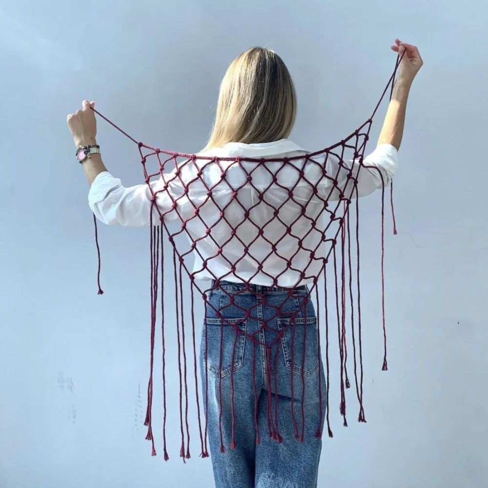 Ceinture en coton tissée à la main, châle léger de style bohème unique, accessoires décoratifs à pompons de couleur unie, chic bohème