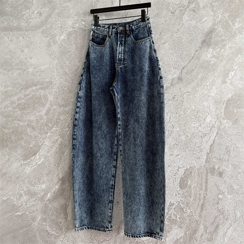 Jean femme nouveau pantalon taille haute slim jambe droite pour l'automne 2025 pur coton pantalon femme couteau incurvé jean pantalon en jean