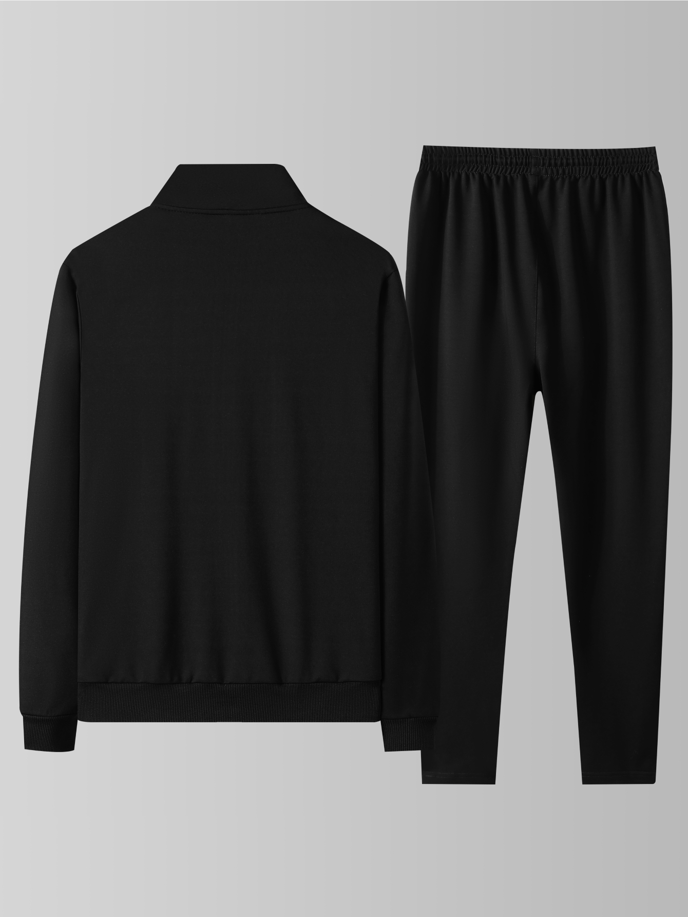 Ensemble de vêtements de sport décontractés pour hommes, veste ouverte à col montant printemps-automne, pantalon à taille élastique, ensemble deux pièces, tendance