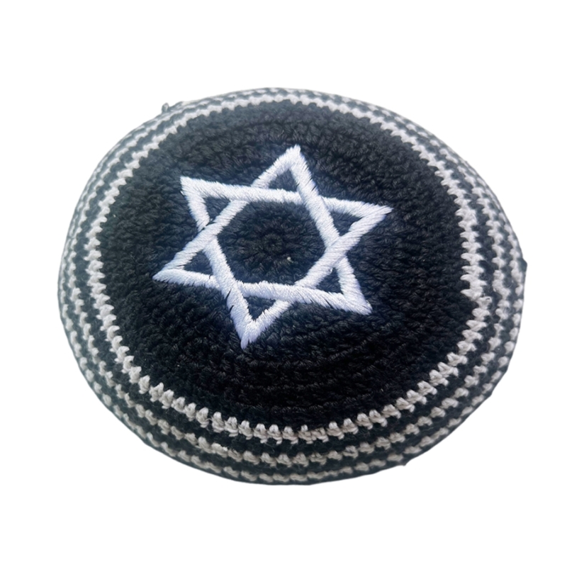 Chapeau kippa unisexe moderne, casquette en coton blanc pour tenues juives à vente en gros