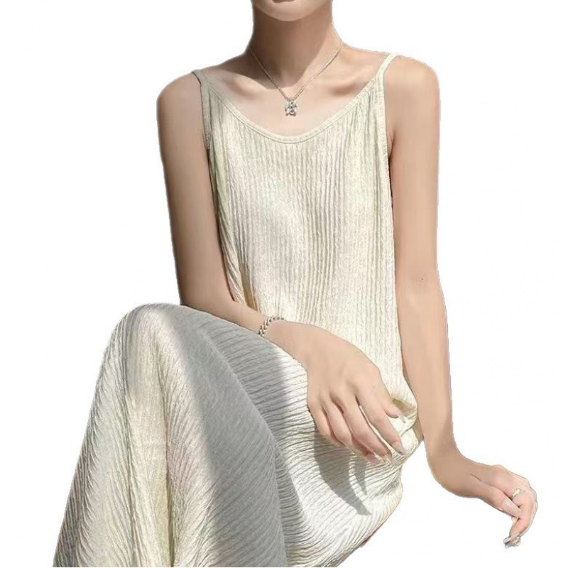 Robe longue d'été de style français pour femmes, bretelles réglables, coupe ajustée, robe maxi fluide, élégante robe bohème pour la plage, robe de cocktail