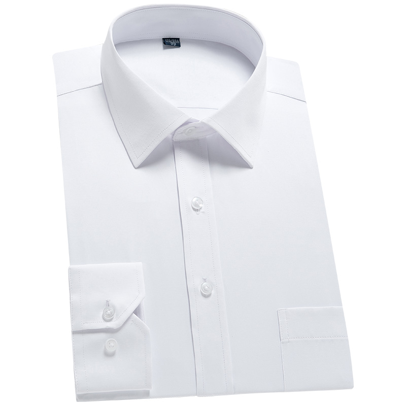 Chemise habillée décontractée à manches longues pour hommes, chemise formelle d'affaires, coupe couvertes, mode de créateur, vêtements sociaux
