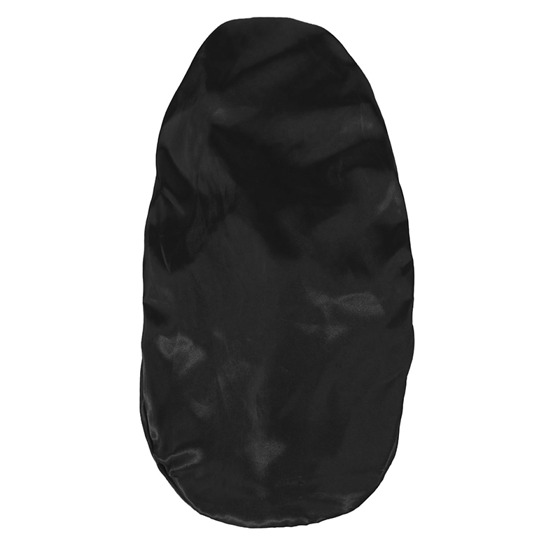 Bonnet de nuit Long en Satin pour femmes noires, couleur unie, Extra Large, avec cravate longue, Bonnet de soins capillaires pour tous les Types de cheveux