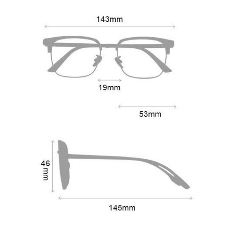 Lunettes photochromiques colorées pour hommes, monture demi-cerclée, anti-lumière bleue, pour ordinateur, avec effet de décoloration, transparentes