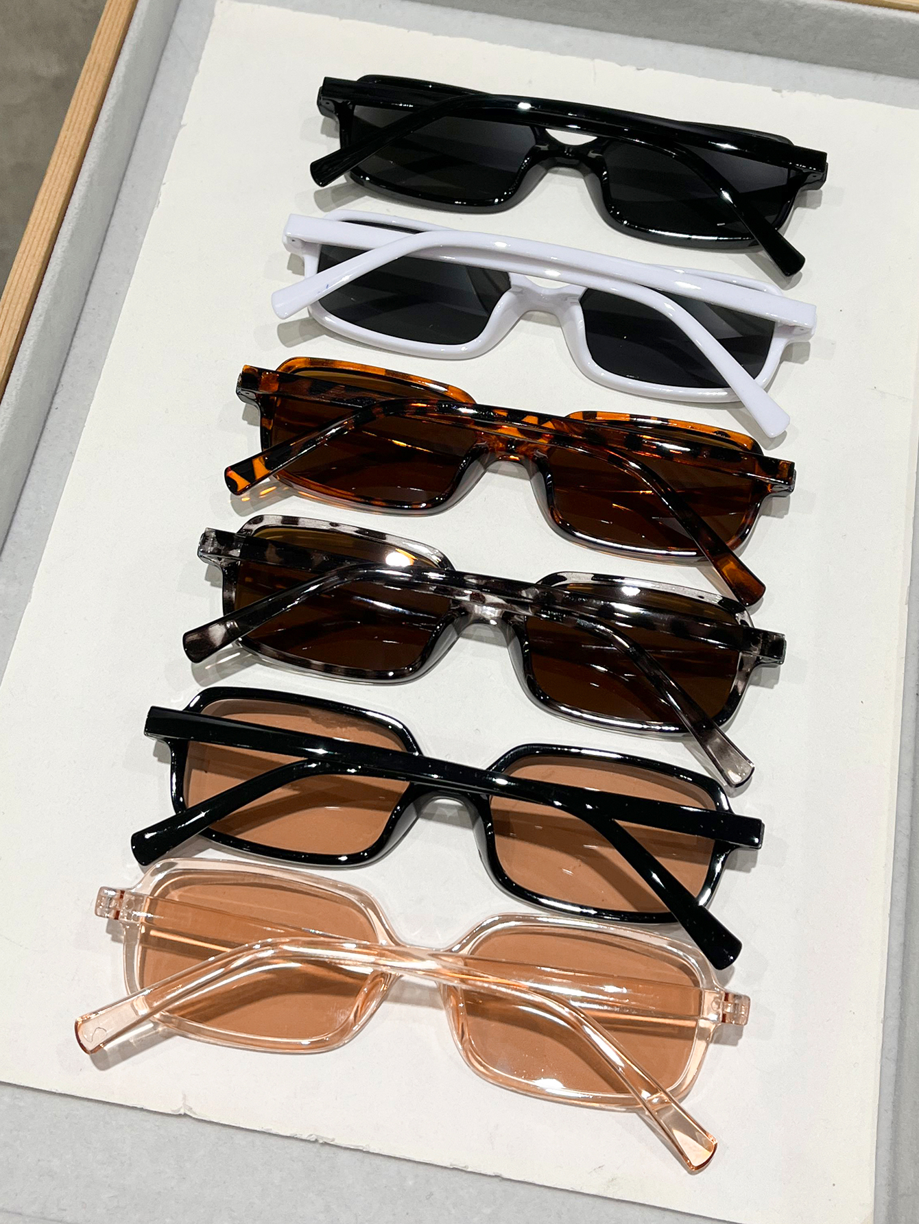 Lunettes de soleil géométriques rétro pour femmes, 6 pièces, protection UV, pour la conduite, la pêche, la navigation de plaisance, la photographie de rue, festival de musique