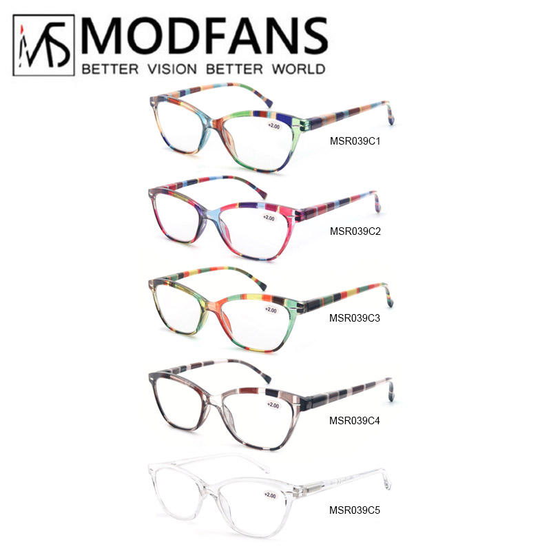 Lunettes de lecture colorées œil de chat pour femmes, monture narclassique, charnière à ressort flexible, lunettes confortables avec dioptries