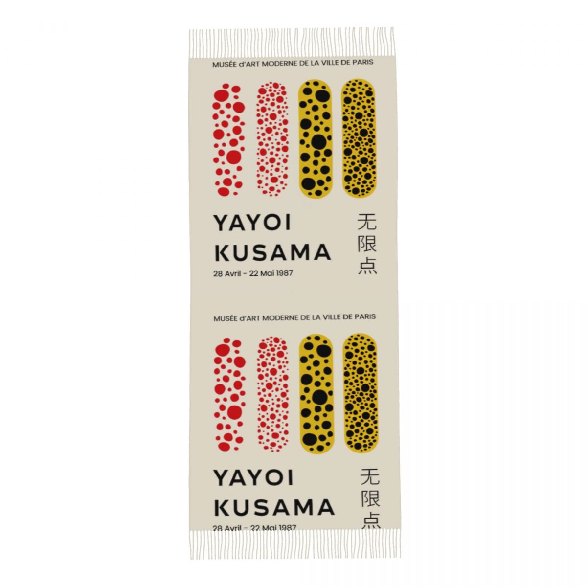 Impression personnalisée Yayoi Kusama Art abstrait écharpe femmes hommes hiver automne chaud foulards châle enveloppement