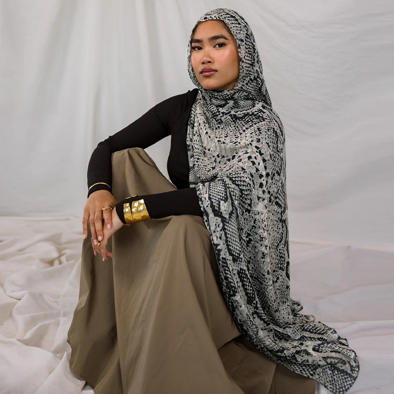 Hijabs bohème imprimé cerf pour femmes, châle aquarelle, doux, musulman, foulard en coton Modal, Ramanda, cadeau du nouvel an 2026