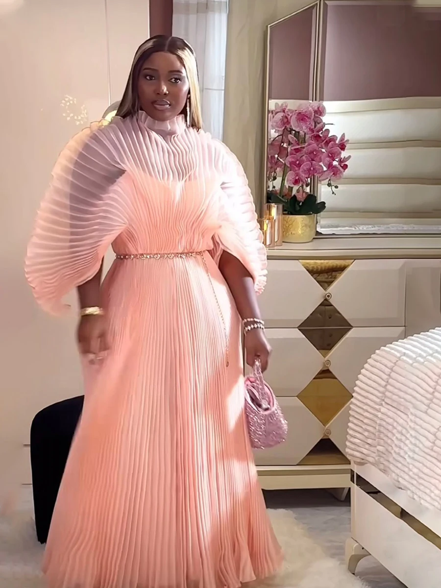 ANLAN – robes de styliste pour femmes, pour Occasions spéciales, nouvelle robe formelle de luxe plissée en Organza de couleur unie, été 20224, 32C2420