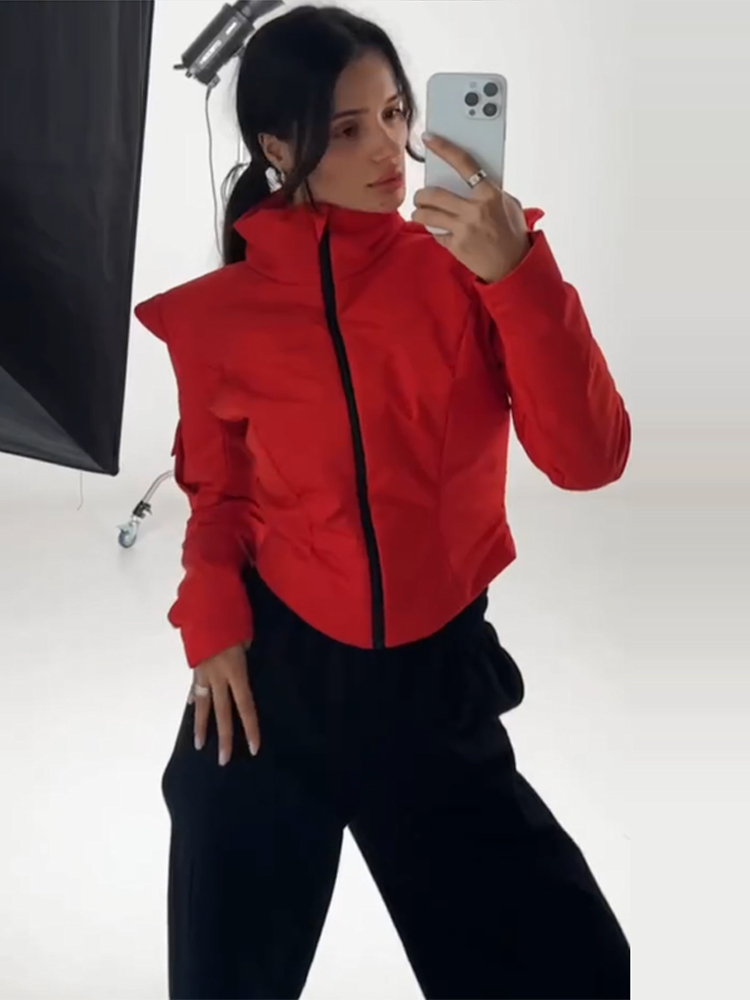 Ensemble survêtement femme deux pièces à blocs de couleurs, taille à cordon, ourlet surdimensionné, tenue streetwear, vêtements de sport, vêtements d'automne