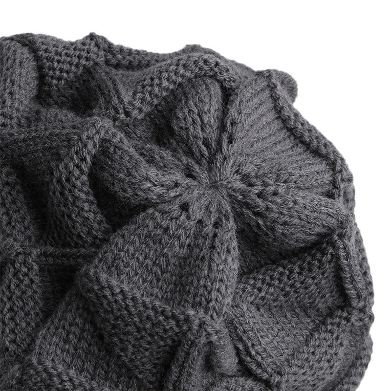 Chapeau tricoté d'hiver pour femmes, Baggy, Slouchy, Bonnet chaud d'extérieur, Bonnet de ski de neige, casquettes chaudes en laine