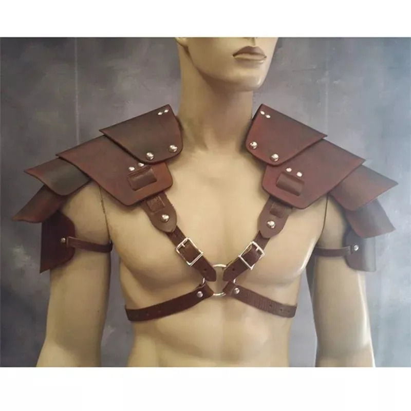 Cosplay médiéval guerrier Viking épaule Costume armure gladiateur samouraï chevalier pauldrons gothique Steampunk Halloween habiller $ #