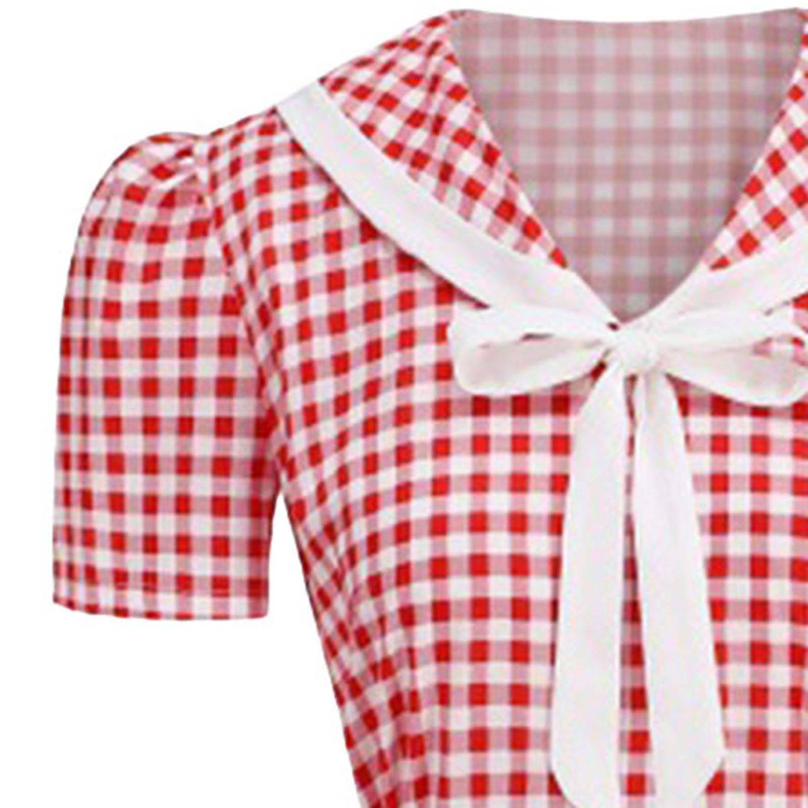 Robe trapèze rétro à carreaux pour femmes, robe trapèze, imprimé vintage, années 50 et 60, robe de soirée rockabilly, nœud, robes de Rhpour dames, été
