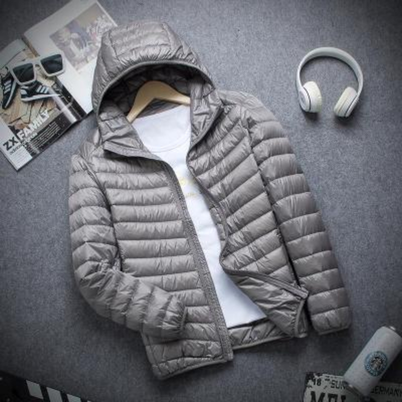 Nouveau automne et hiver doudoune hommes mode à capuche Super léger chaud mince manteau doudoune hommes manteau