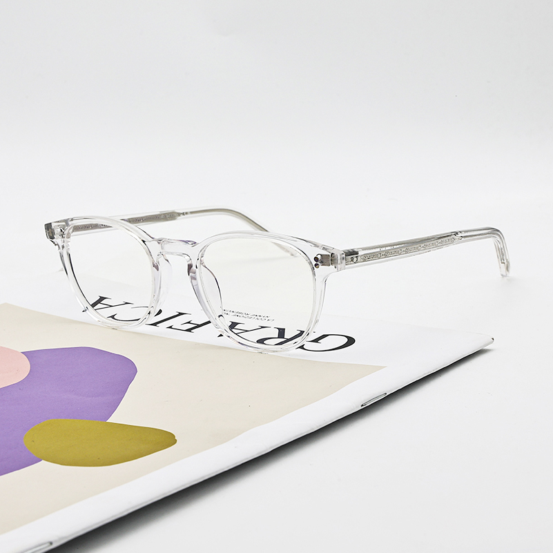 Montures de lunettes ovales classiques rétro en acétate OV5219 pour hommes, montures de lunettes tendance populaires pour femmes, montures de lunettes de marque originale