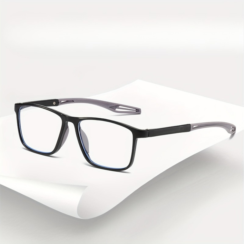 8 paires de lunettes de lecture rectangulaires simples et élégantes avec branches antidérapantes, conçues pour les hommes et les femmes