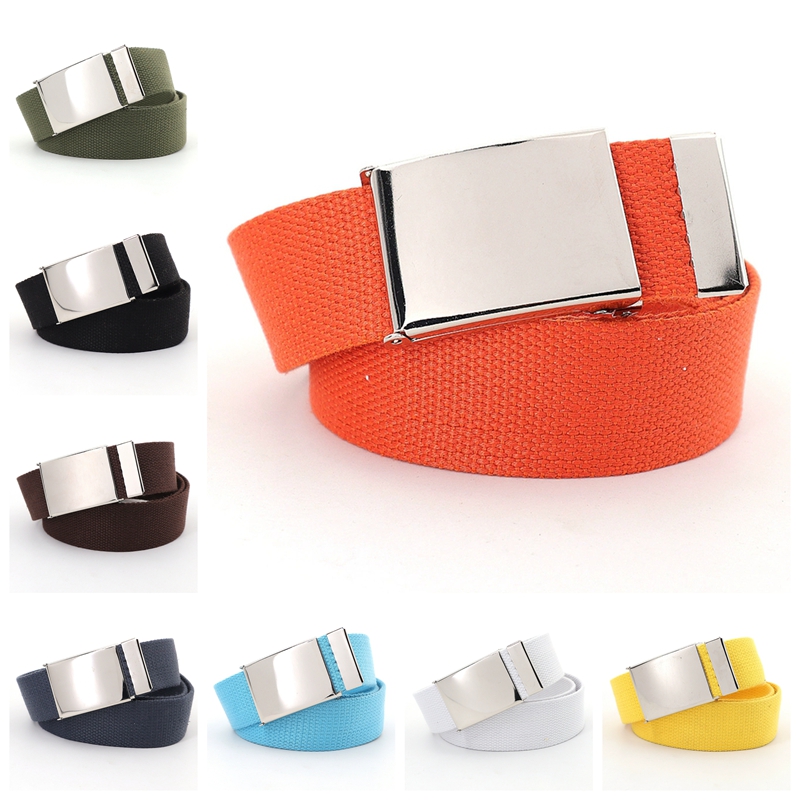 Ceinture unisexe en toile pour hommes et femmes, ceinture de pantalon à la mode, respirante, tactique, pour l'extérieur, pour jeans, ceinture de taille réglable
