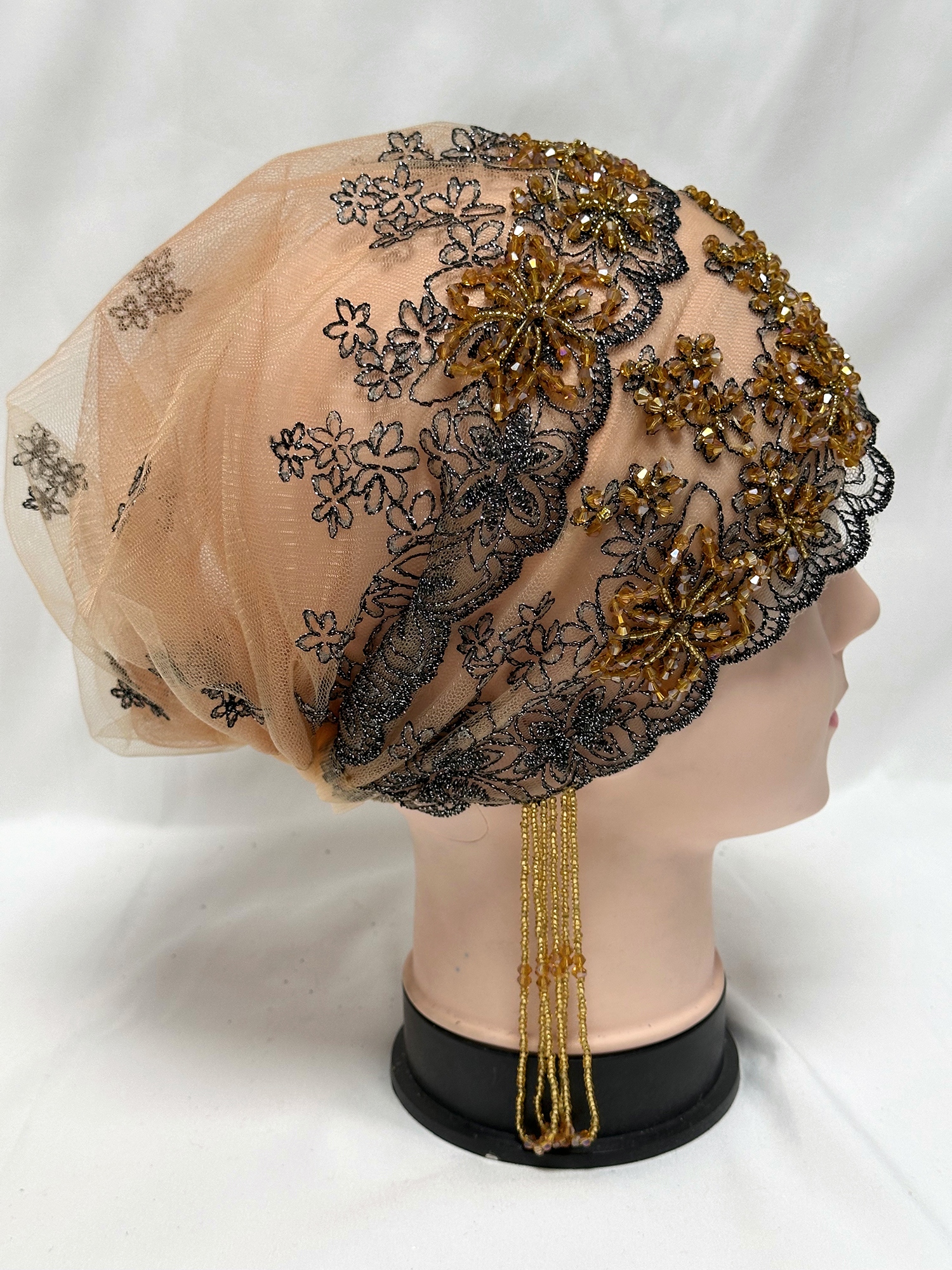 Casquette Turban en perles faites à la main pour femmes, foulard musulman en tissu de haute qualité, casquette de chimiothérapie, Bonnet africain, offre spéciale, 2025