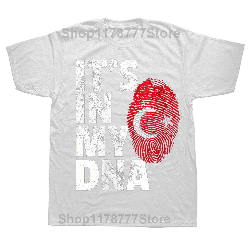 C'est dans mon ADN turquie drapeau turc t-shirts été graphique coton Streetwear à manches courtes cadeaux d'anniversaire T-shirt vêtements pour hommes