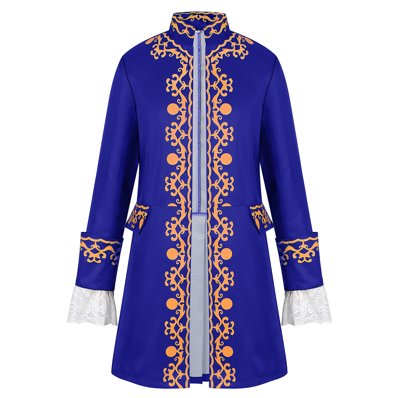 Costume Colonial du 18ème siècle pour hommes, manteau militaire Royal médiéval, victorien, Rococo, Baroque, Costume de Prince de la cour, veste