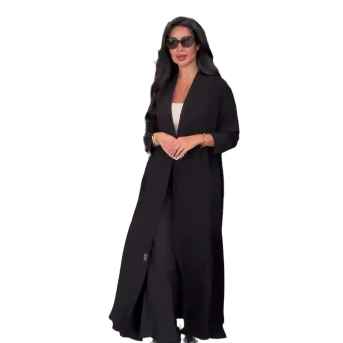 Ensemble 2 pièces musulman pour femmes, manteau long, coupe-vent, pantalon large trempé, Ramadan, Maroc, Dubaï, Islam, tenues arabes décontractées
