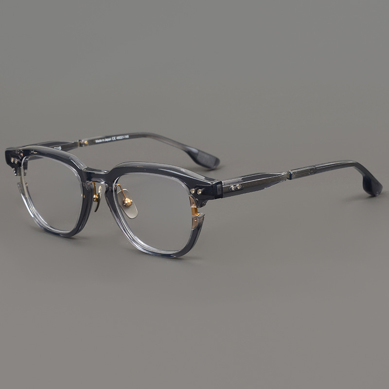 Lunettes carrées en acétate faites à la main pour hommes et femmes, montures de lunettes rétro, lunettes de créateurs, lunettes de mode Leader, qualité supérieure