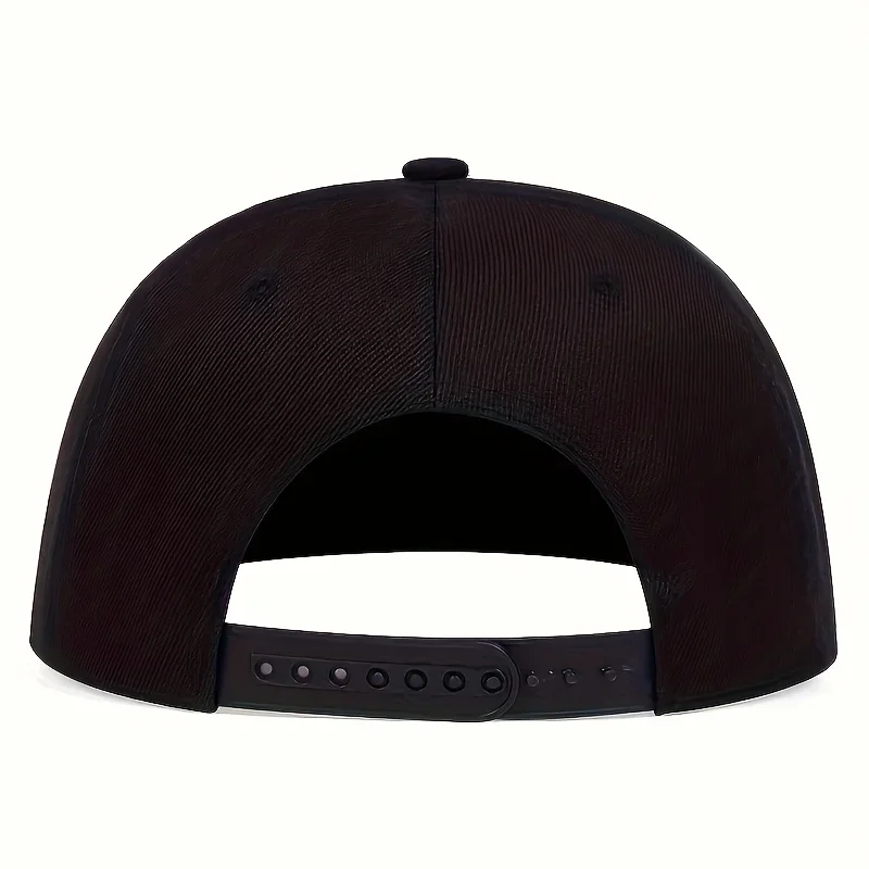 Casquette Hip Hop pour Homme Personnalisée Broderie Coton Réglable Snapback Printemps Été Chapeau de Soleil Extérieur Loisirs