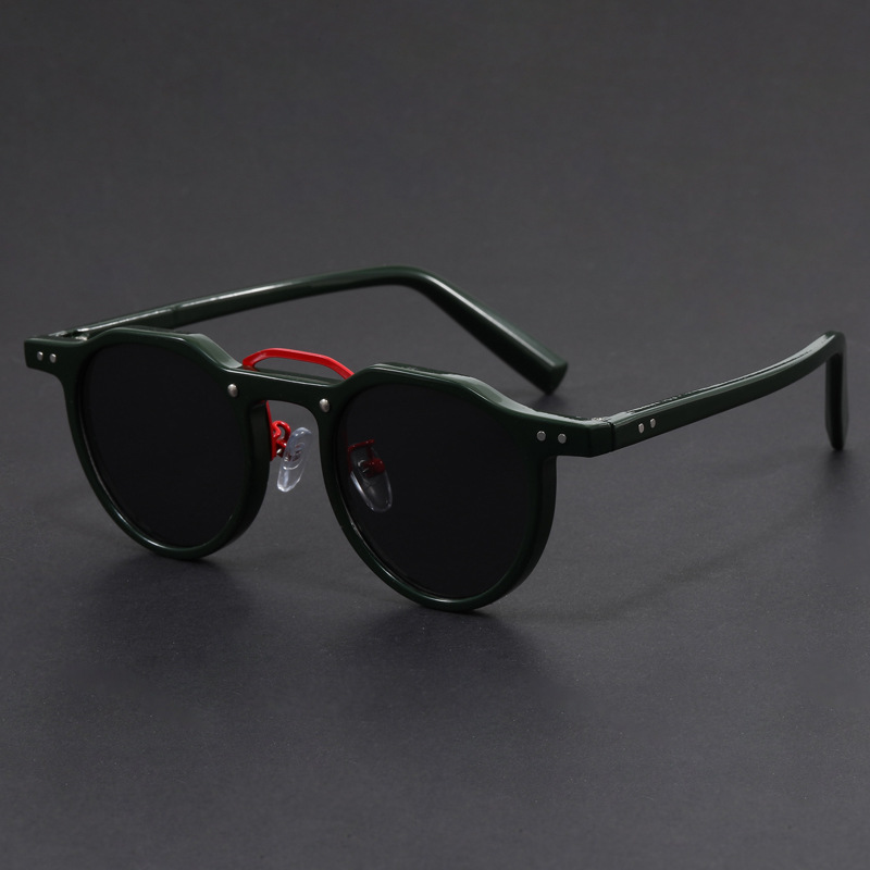 Lunettes de soleil rondes de petite taille, style hip-hop punk, personnalisées, tendance, pour femmes et hommes, produit tendance de haute qualité 2025, lunettes populaires