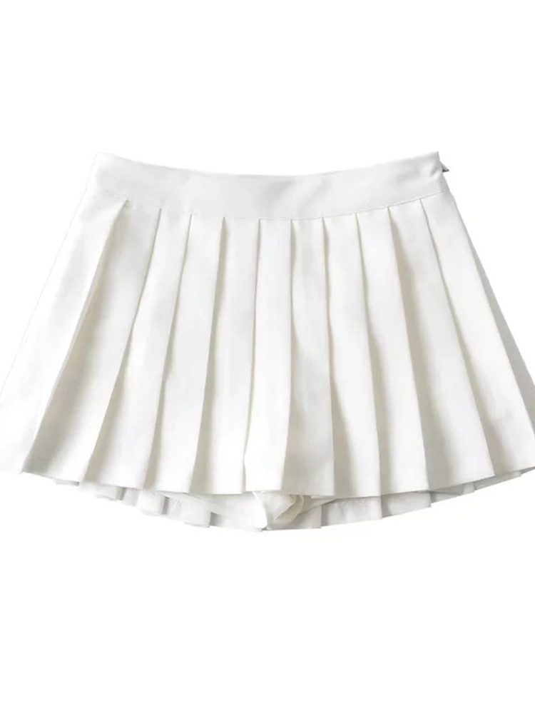 Jupes d'été taille haute pour femmes, Mini jupes Sexy plissées Vintage, jupes de Tennis coréennes courtes blanches noires