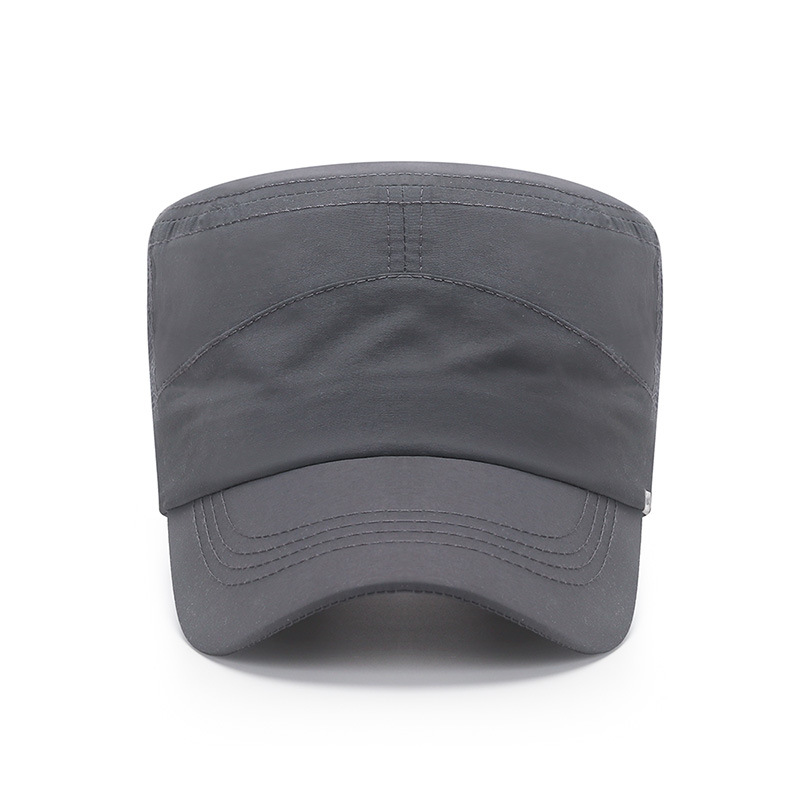 Chapeaux d'été pour hommes, casquette militaire d'extérieur, maille à séchage rapide, crème solaire respirante, pare-soleil plat, casquette de sport Gorros Casas