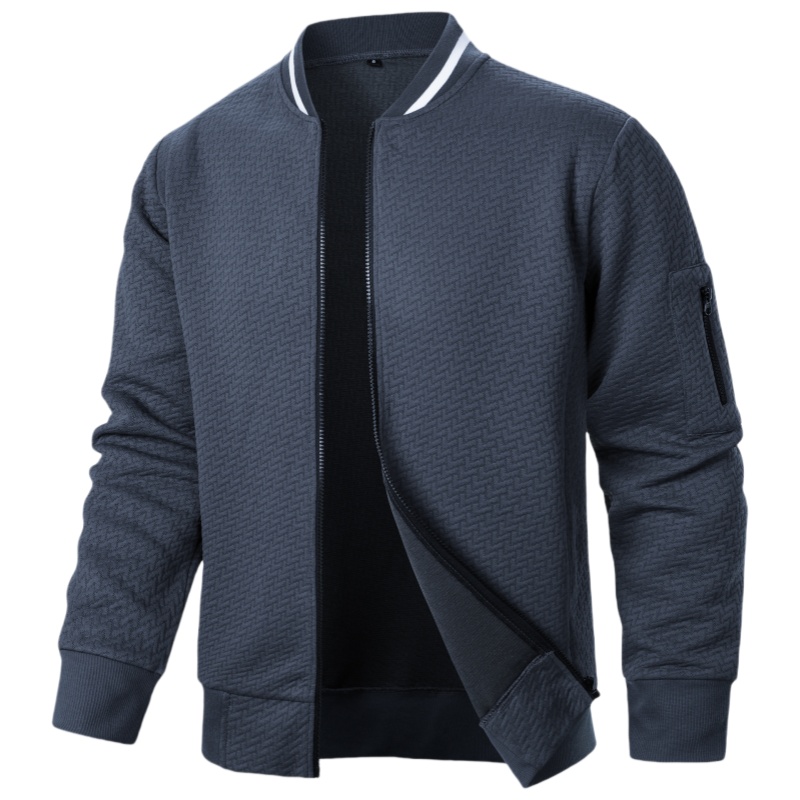 Veste coupe-vent décontractée pour homme, style baseball, col montant, pour le golf, vêtements d'extérieur masculins