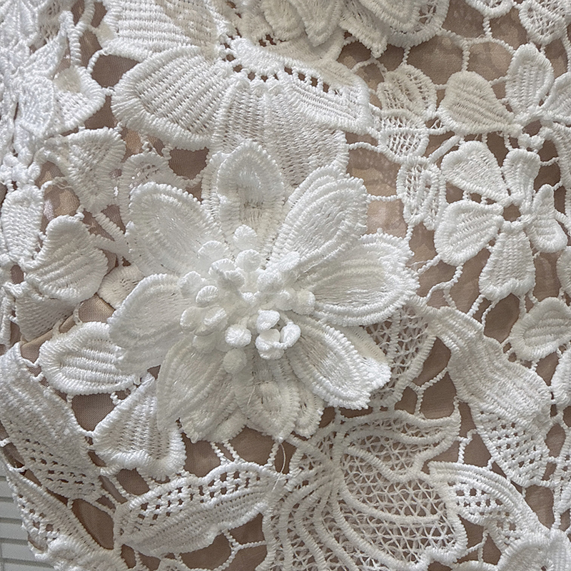 KUCLUT – robe à fleurs tridimensionnelles pour femmes, nouvelle collection, à la mode, avec taille évidée, style vacances, 1A2641