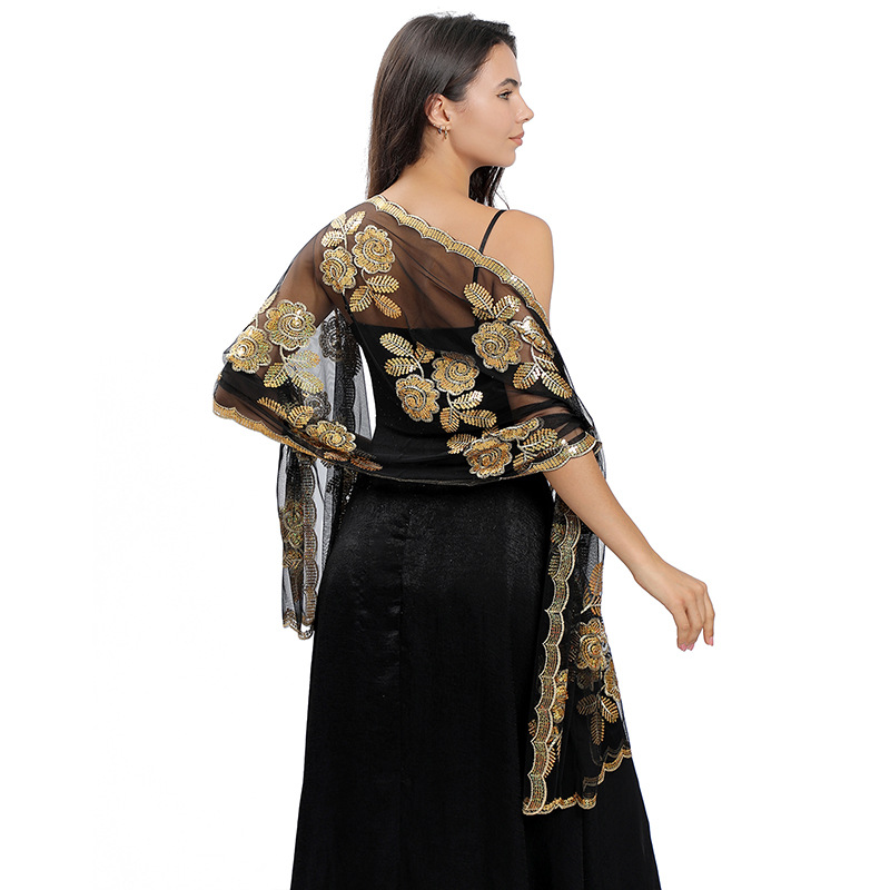 Robe de Soirée Élégante à Paillettes pour Femme, Châle Amissié, Transparent, Demoiselle d'Honneur, Mariée, Mariage