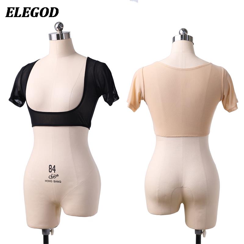 Haut court de danse du ventre pour femmes, sexy, en maille, à décolleté ouvert, manches courtes, couleur unie, costumes de danse du ventre, vêtements de danse professionnels
