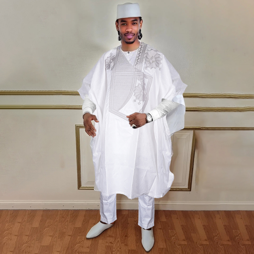H & D vêtements traditionnels sud-africains tenue formelle Bazin Riche Dashiki tenues chemise pantalon Robe costume hommes africains Agbada Ramadan