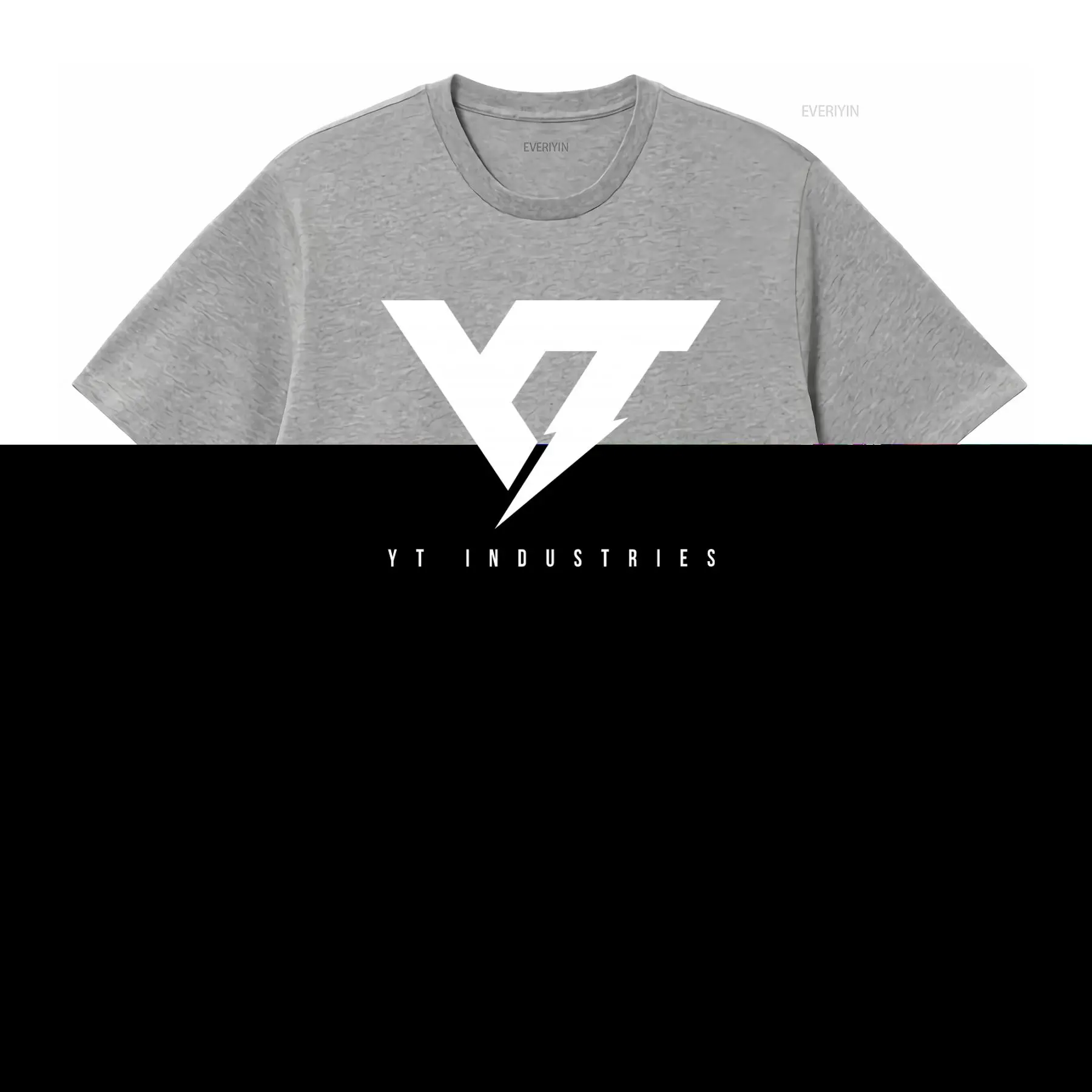 T-shirt imprimé avec le logo Yt Industries pour hommes et femmes, mode vintage, streetwear élégant, vêtements de créateur doux et respirants