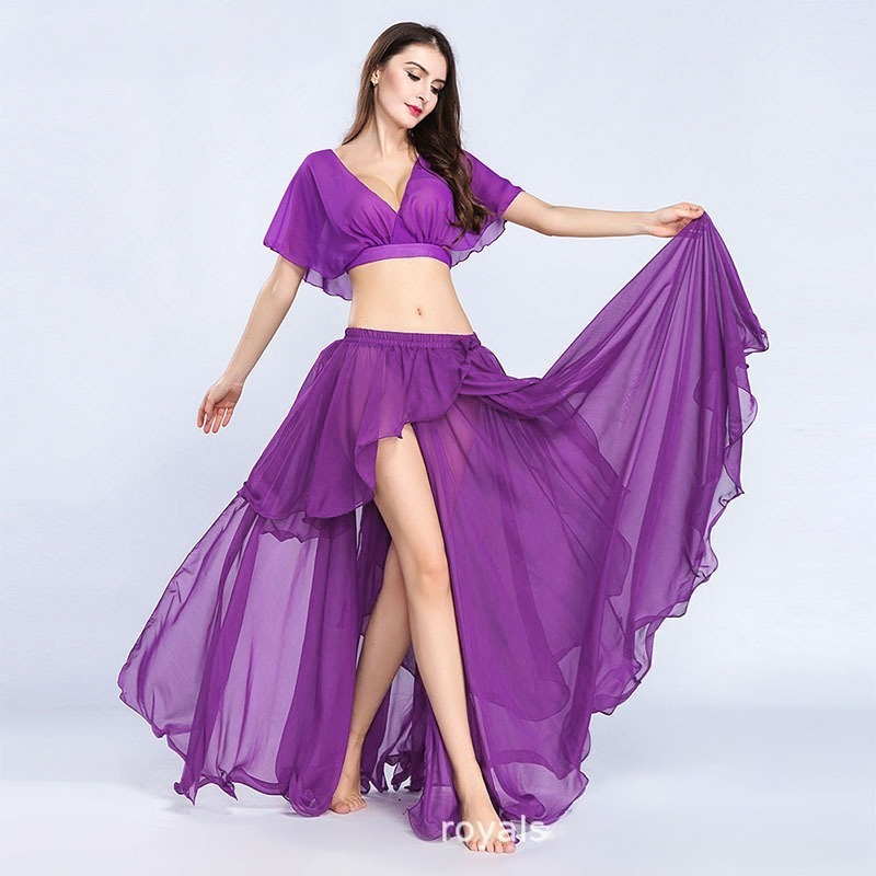 Costume de danse du ventre personnalisé, tenue d'entraînement pour femmes, tenue de performance sexy haut de gamme, costume de danse orientale féerique, vêtements de danse