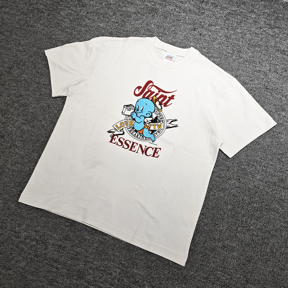 Yao mode Saint de Michael haute qualité 1:1 décontracté Streetwear ample Baggy manches courtes unisexe hommes vêtements t-shirt pour hommes