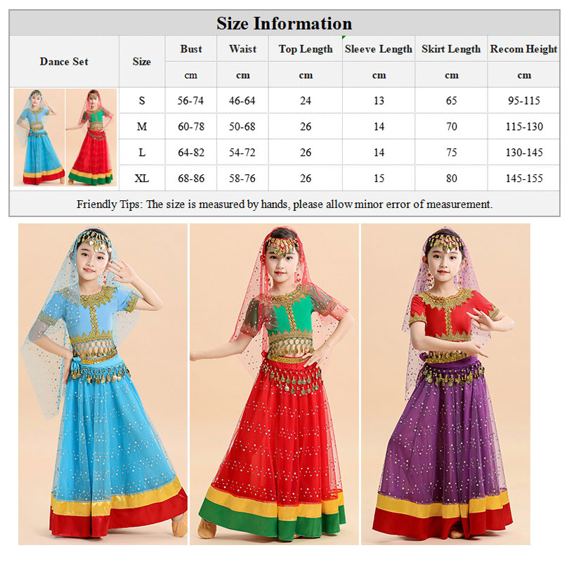 Ensemble de costumes de danse du ventre Bollywood pour femmes, hauts brillants, jupe, ceinture de taille, tenue de danse, ensemble de vêtements de carnaval pour spectacle sur scène