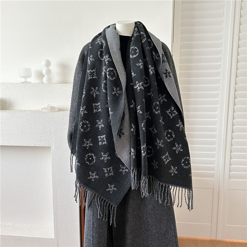 65*180 cm Imitation cachemire écharpe châle hiver chaud foulard châles imprimé motif foulards pour les femmes garder la chaleur cou enveloppes