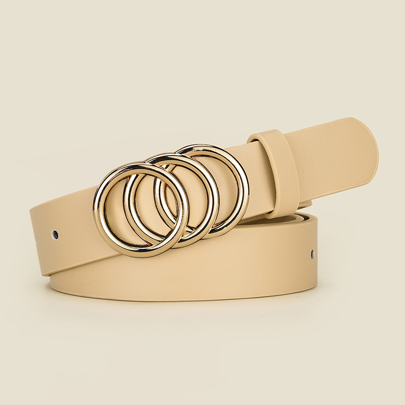 Ceinture à boucle ronde pour femmes, Simple, associée à une jupe, accessoires en jean, ceinture de Banquet, cadeaux