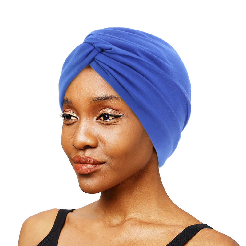 Twist Cross Turban femmes Hijab casquettes couleur unie musulman inde HIjab dames perte de cheveux chimio casquette chapeaux Bandanas cheveux accessoires