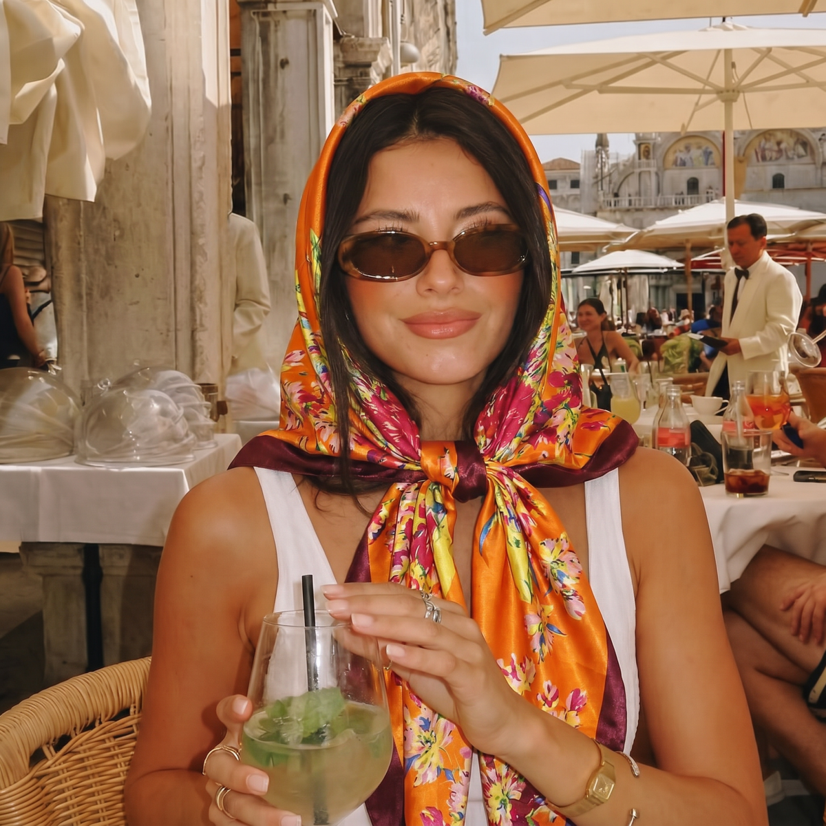 Nouveau Foulard Carré en Soie pour Femme, Marque de Luxe, Imprimé Satiné, 90 cm, Hijab, Paréo Musulman, Bandana, Châle, Bandeau, Écharpe