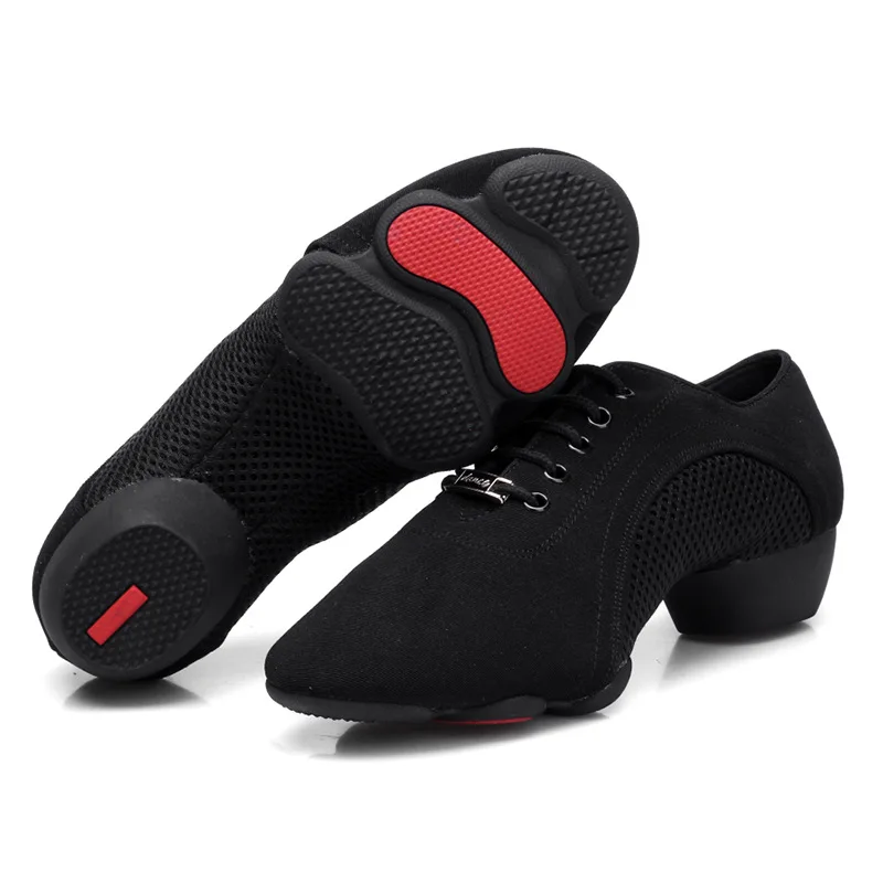 Chaussures de danse Cha-Cha à talons bas pour hommes et femmes, baskets respirantes, talon carré, forme latine, entraînement de la danse de rue, adulte, phtalBody